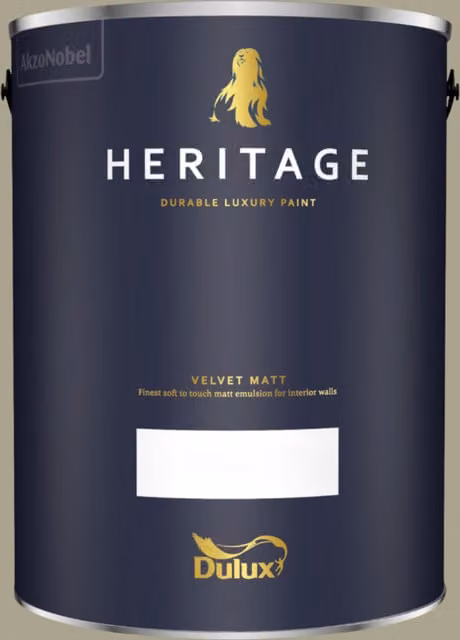 Dulux Trade Heritage Matt Dispersion Paint in Olive Tree Green, 5 l