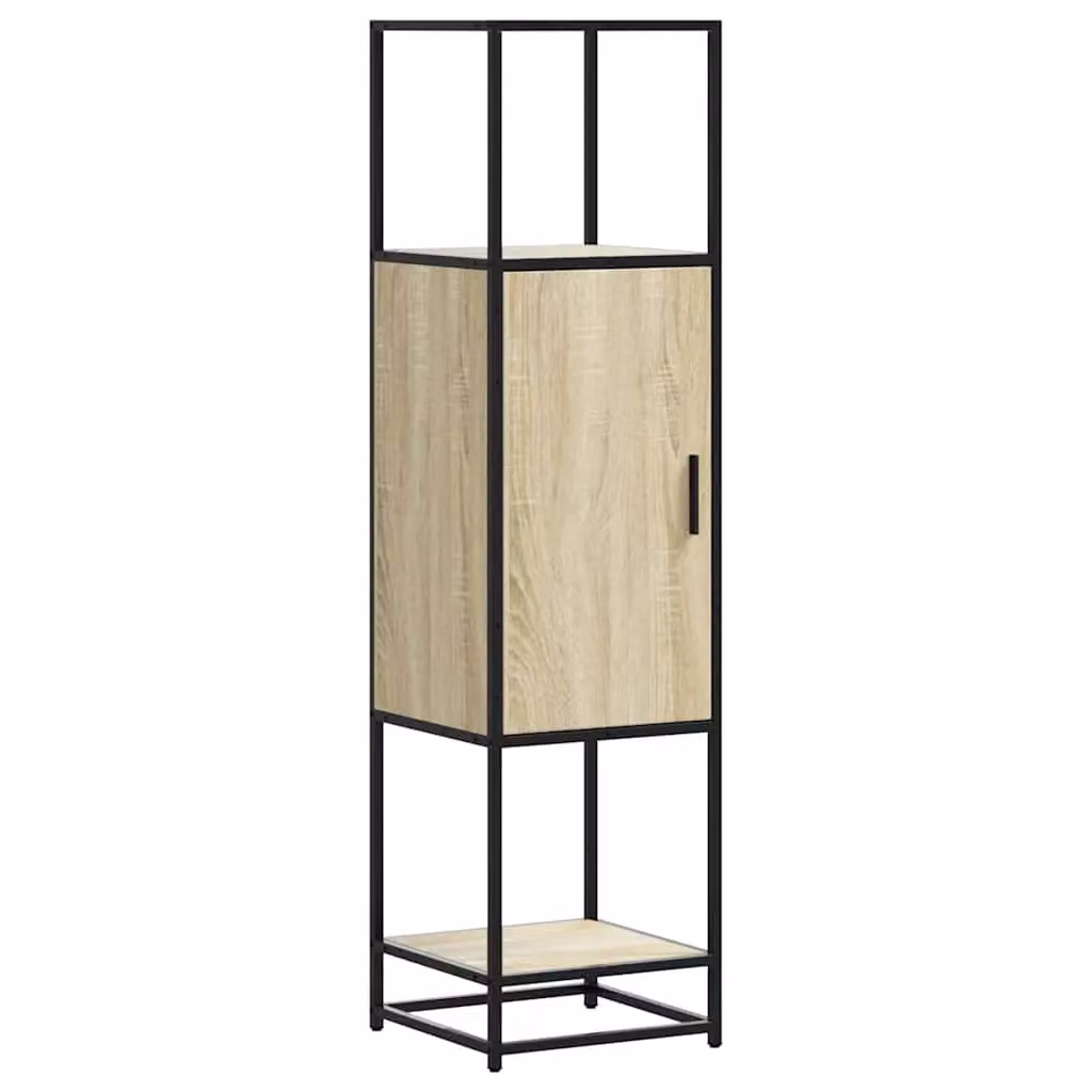 Berkfield Home Sonoma Oak Highboard in Brown, W/D/H: 35.5 x 35 x 139 cm – 2