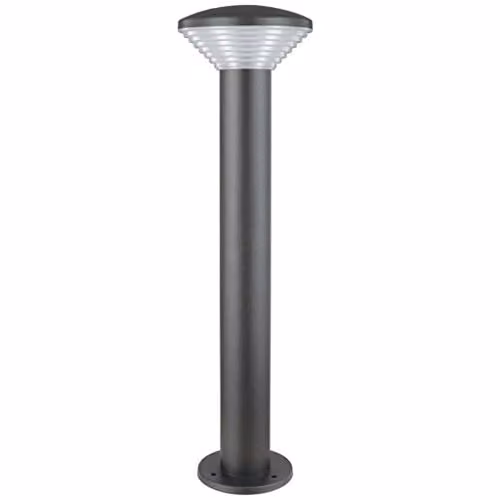 Luxform Bitburg Modern Garden Post Light in Anthracite