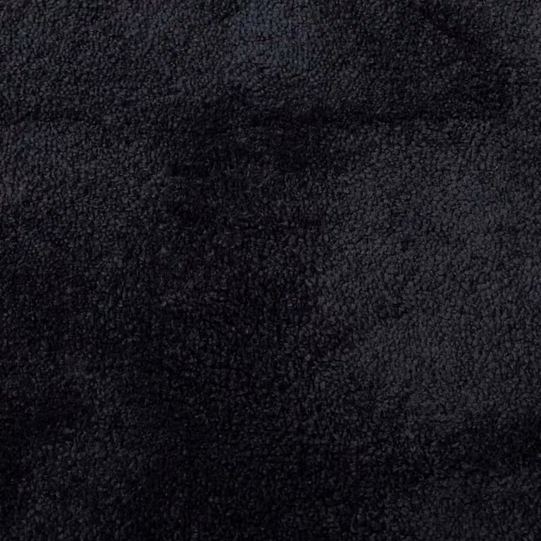 Berkfield Home OVIEDO Square Short Pile Rug, Black, W/D/H: 120 x 120 x 0 cm