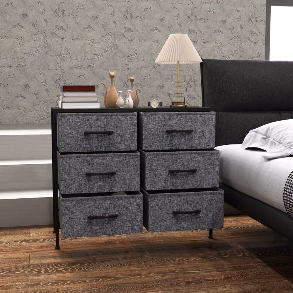 STILVORA Modern Black Metal Chest of Drawers – 2