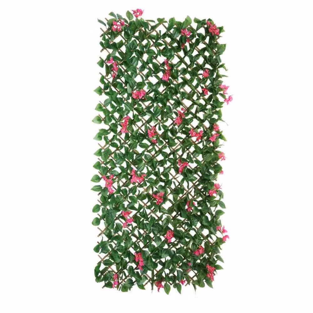 Marco Paul Bougainvillea Artificial Flower Wall Trellis, Pink Multicolour, H 180 x W 60 x D 60 cm – 4