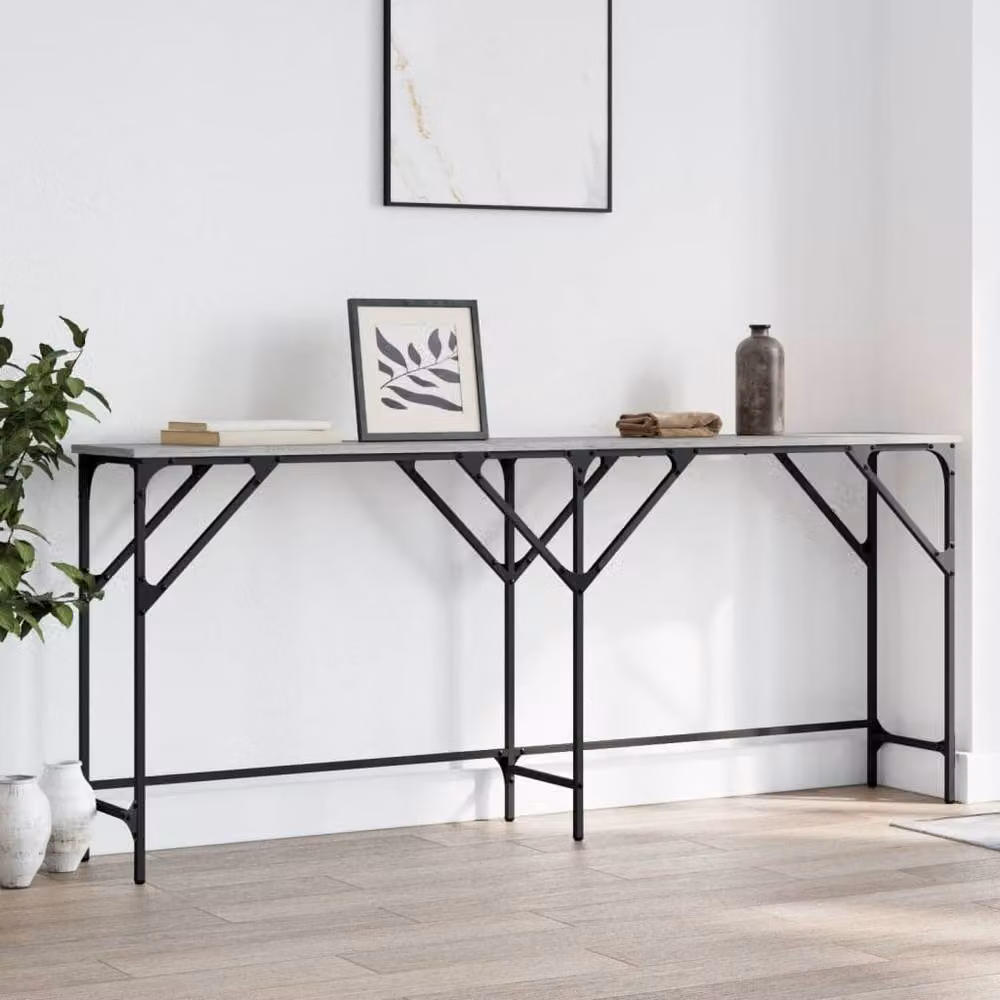 Berkfield Home Grey Sonoma Console Table, W: 180 cm, D: 29 cm, H: 75 cm – 2