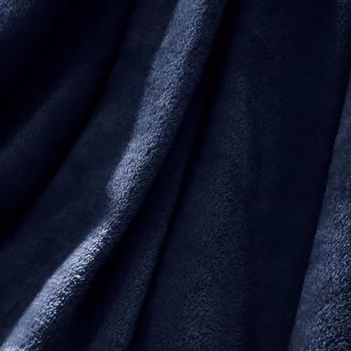 OHS Navy Blue Fluffy Fleece Throw Blanket, W/D/H: 200 x 240 cm – 3