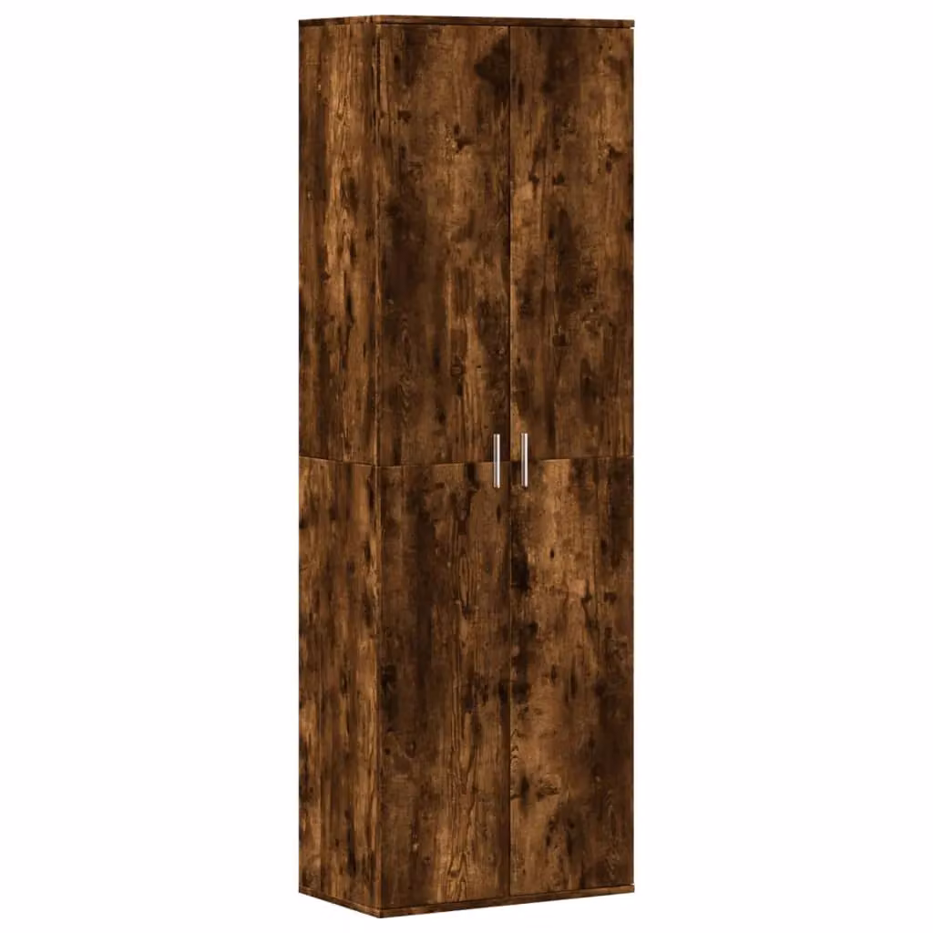 Berkfield Home Smoked Oak Highboard in Brown, W/D/H: 60 x 35 x 180 cm – 2