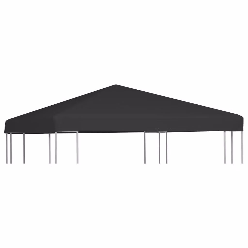 Berkfield Home Black PVC-Coated Polyester Gazebo Top Cover, W 3 x D 3 m – 2