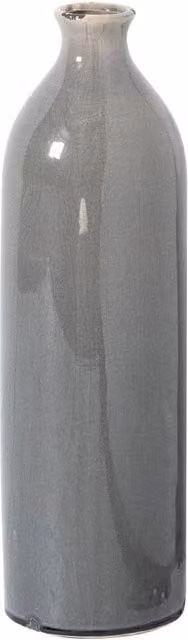 Hill Interiors Garda Gisela Glazed Ceramic Vase in Grey – 1
