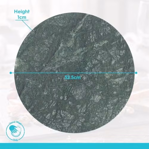 Argon Tableware Green Marble Serving Board, 33 cm Diameter – 6