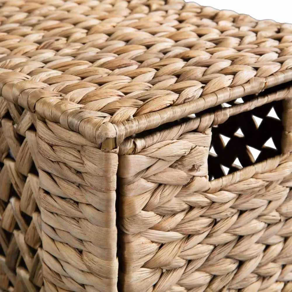Berkfield Home Brown Water Hyacinth Storage Unit with 5 Baskets, W: 25.5 cm, D: 37 cm, H: 100 cm – 3