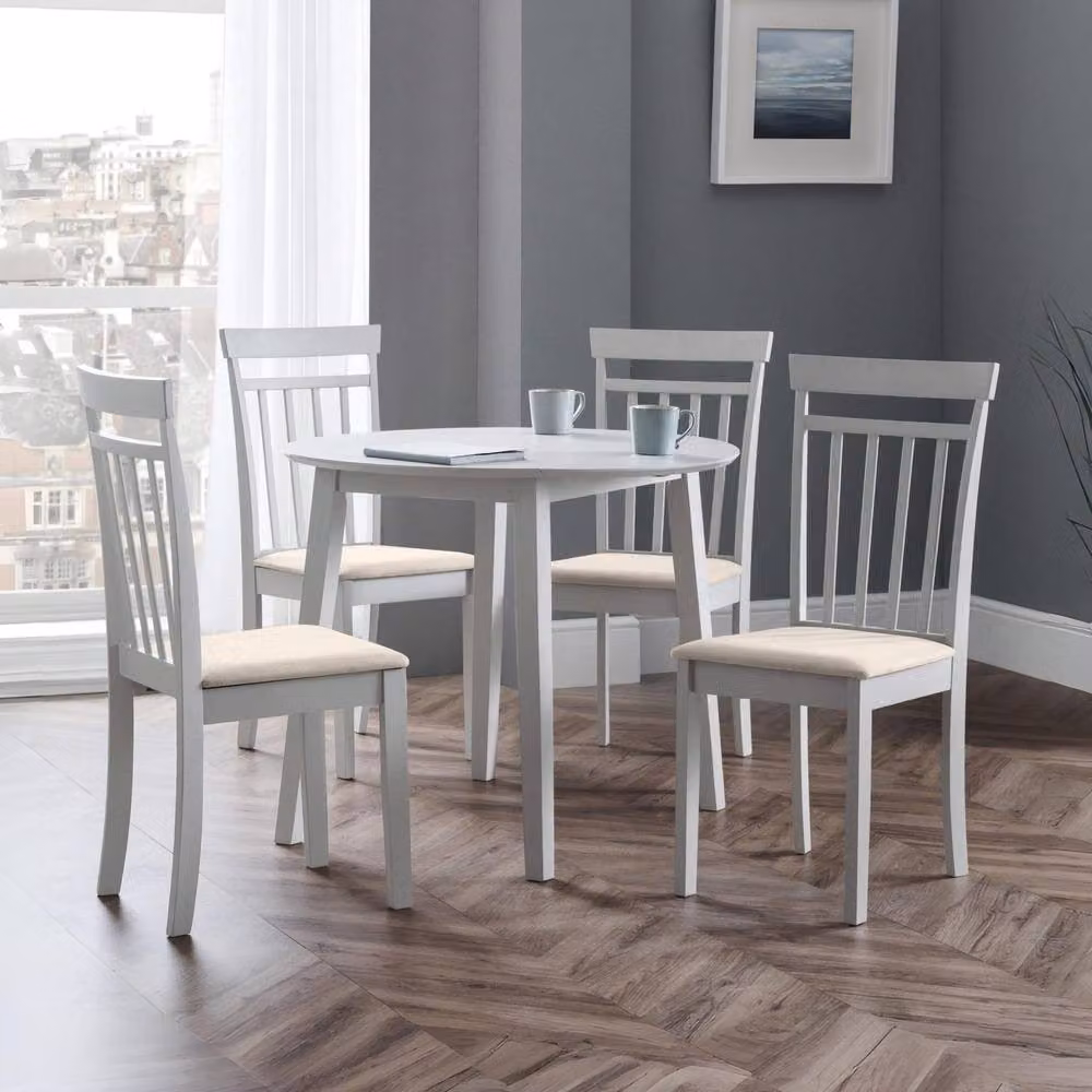 Cheshire Riverton Elegant Grey Fabric Dining Chairs - Set of 2 – 3