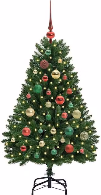 Berkfield Home Elegant Green Artificial Tabletop Christmas Tree with Stand, Height: 120 cm