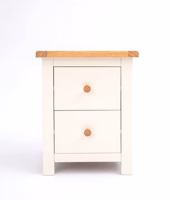 Cabinet Bits Maggiori 2 Drawer Bedside Table in Off-White