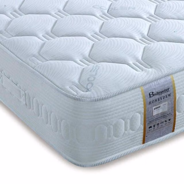 Bedmaster Honeydew 2000 Hybrid Pocket Sprung Cool Gel Foam Mattress in White, W/D/H: 200 x 200 cm – 1