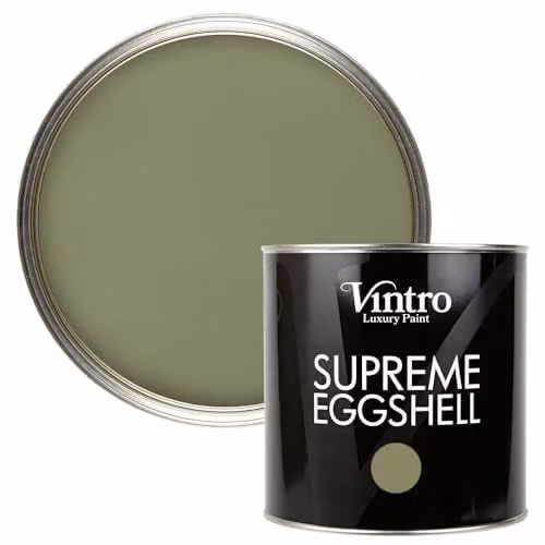 Vintro Eggshell and Satin Furniture Paint for Walls, Wood and Trim in ChiffChaff Green, 2.5 l