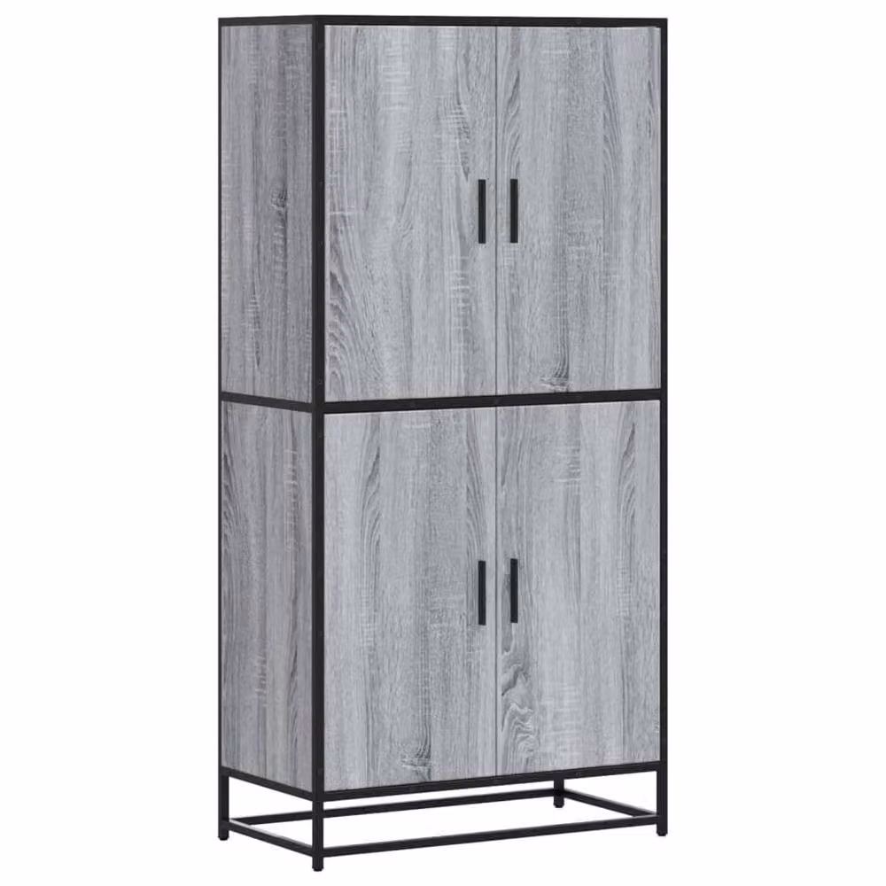 Berkfield Home Grey Sonoma Highboard W/D/H: 68 x 35 x 139 cm – 2