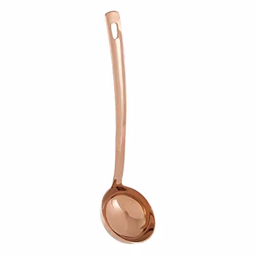 Orsina Gold Stainless Steel Ladle with Hanging Loop, W/D/H: 8 x 6 x 30 cm – 1