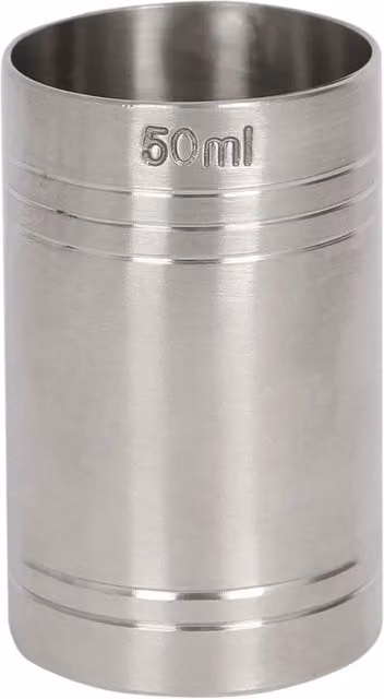 Rink Drink Stainless Steel Round Jigger in Silver, 6 cm