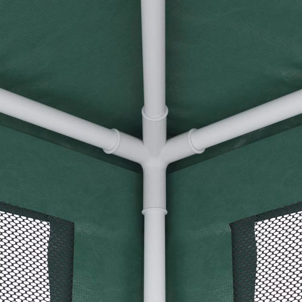 Berkfield Home Party Tent with 4 Mesh Sidewalls, Green, W: 300 cm, D: 300 cm, H: 246 cm – 4