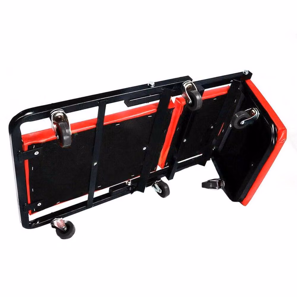 FLAVORA Red Steel Mechanic Garage Sliding Repair Creeper Board, W: 52 cm, L: 1000 cm – 3