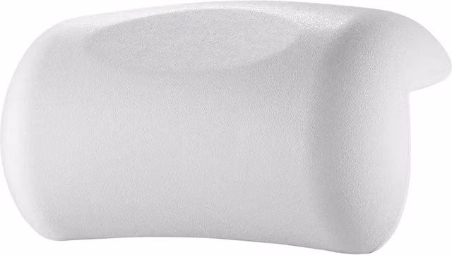 NESTLUNE Waterproof Wedge Bath Pillow for Head and Neck in White