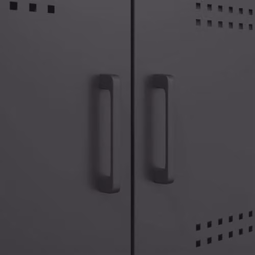 vidaXL Industrial Black Steel Highboard with Hinged Doors, W/D/H: 68 x 39 x 113 cm – 4