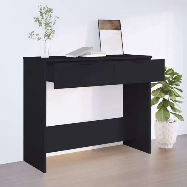 Berkfield Home Decorative Console Table in Black, W/D/H: 90 x 36 x 75 cm – 1