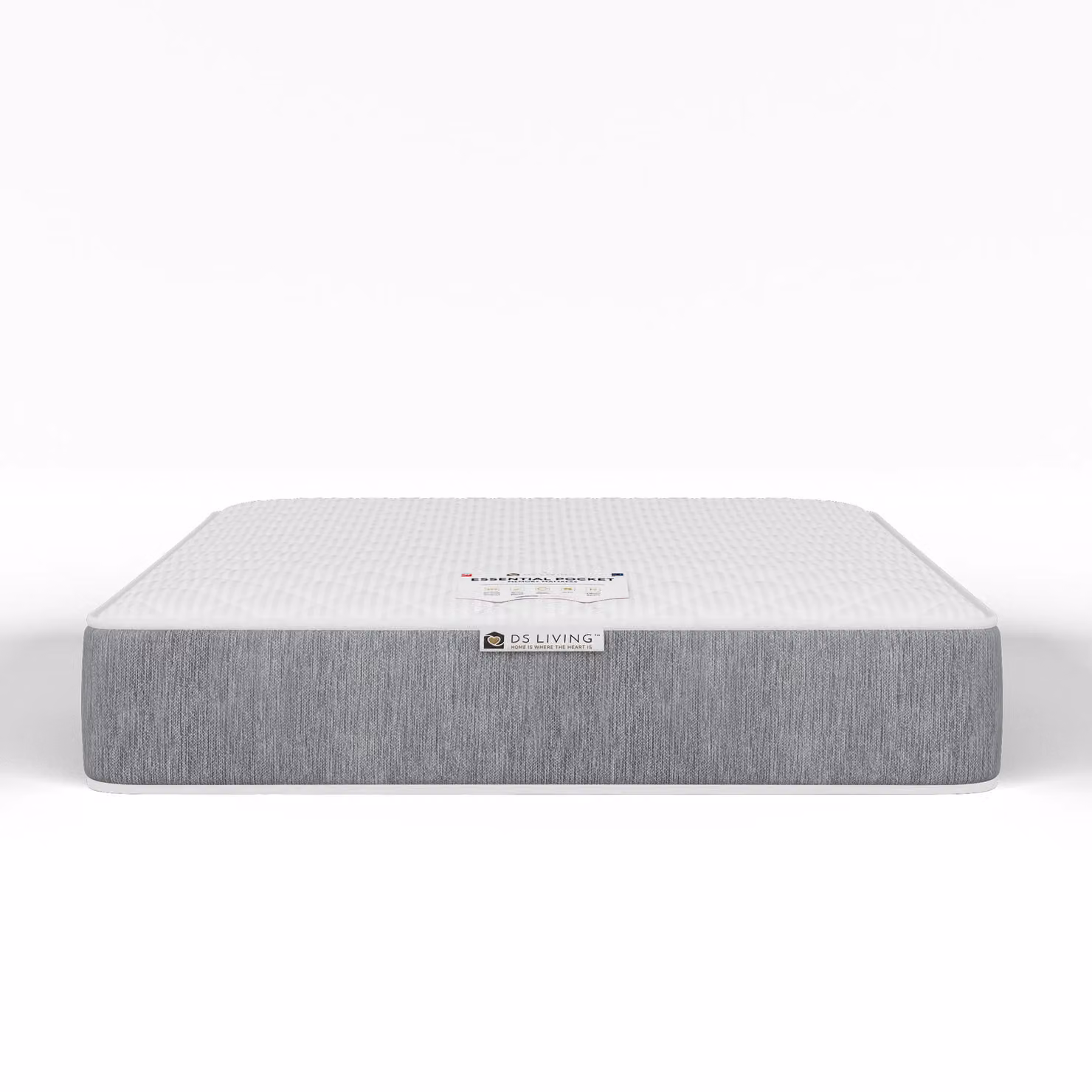 DS Living Elevate Memory Hybrid Essentials Mattress in Grey, W/D/H: 180 x 200 x 15 cm – 2