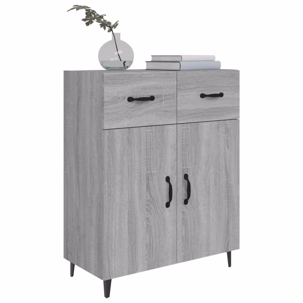 Berkfield Home Grey Sonoma Sideboard, W/D/H: 69.5 x 34 x 90 cm – 3