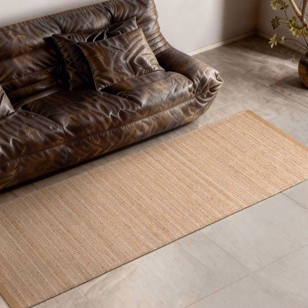 Villeroy & Boch 1829 Birka Handwoven Jute Rug in Natural Gold and Beige, W: 160 cm, D: 230 cm – 2