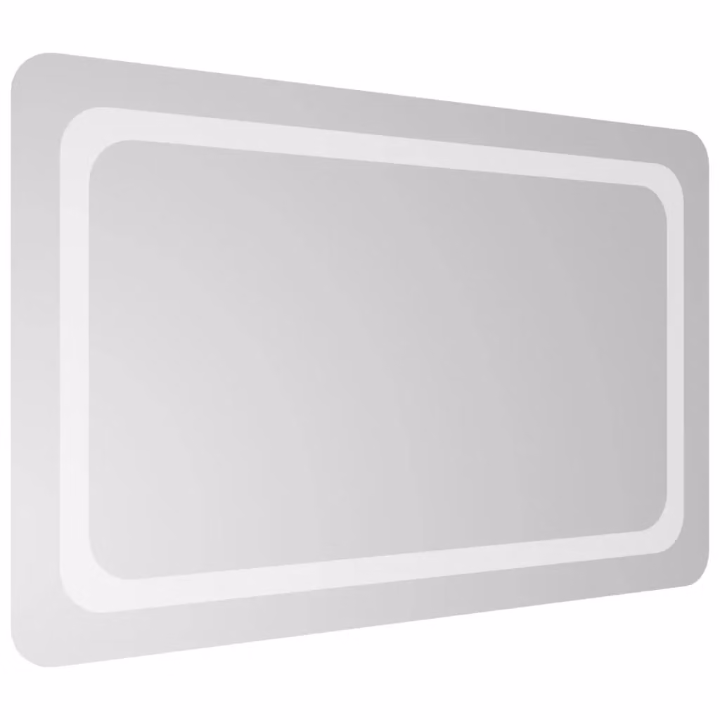 Berkfield Home LED Bathroom Mirror in Clear, W: 50 cm, H: 80 cm – 2