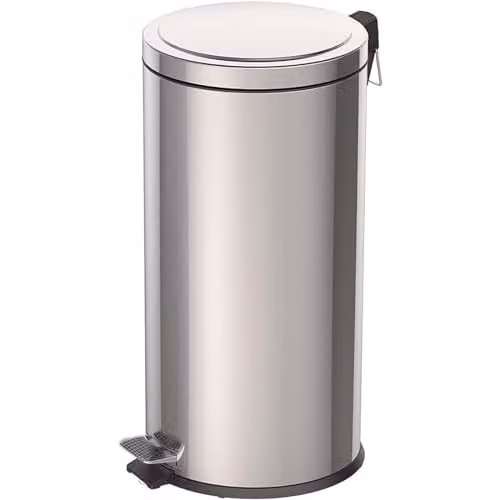 Gr8 Home 30 Litre Stainless Steel Foot Pedal Bin with Soft Close Lid and Removable Inner Bucket in Silver – 1