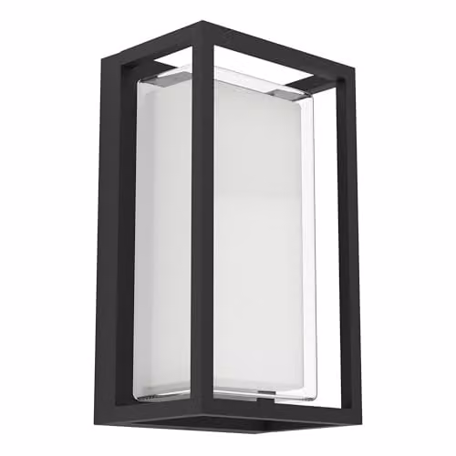 Eglo GENOVESE LED Outdoor Wall Light in Black with Motion Sensor and CCT, IP65 Rated
