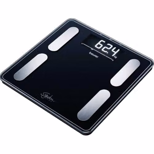 Beurer BF400 Black Signature Line Body Analysis Scale with Digital Display and 200 kg Capacity