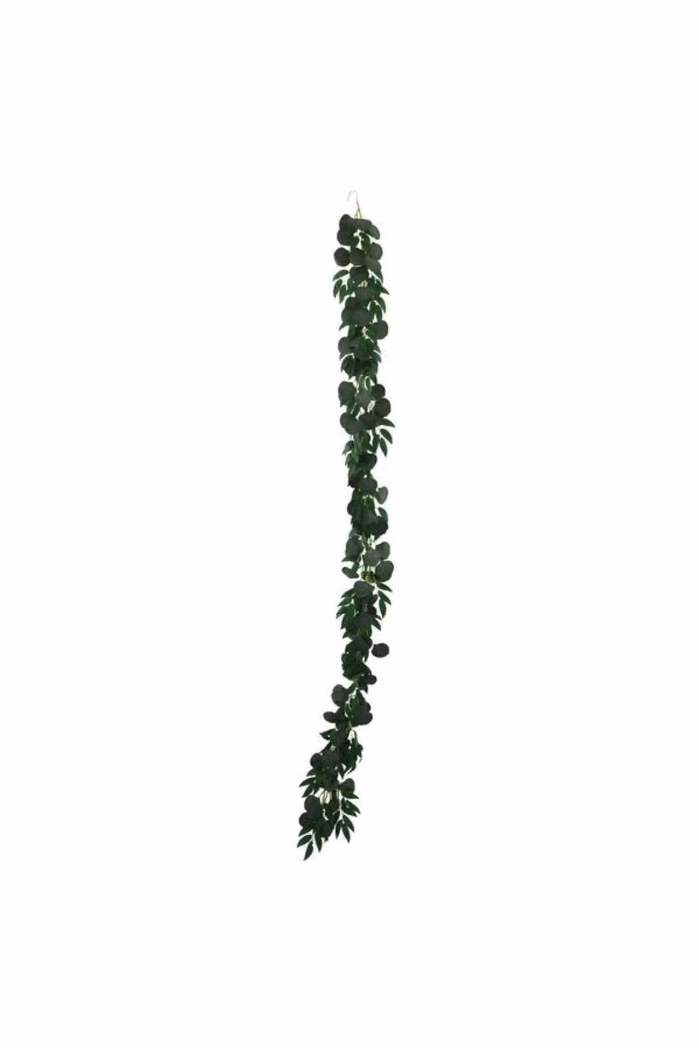 KDMD Essential Green Eucalyptus and Willow Floral Garland with Organic Wood Foliage Leaves – 2