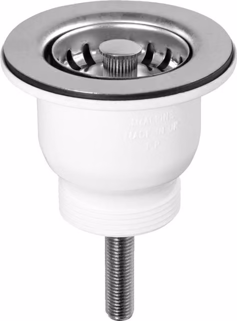 McAlpine 85mm White Belfast Sink Basket Strainer Waste Kit MBSWSS85-90 – 1