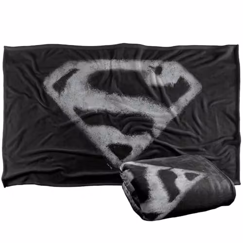 Warner Bros. Superman Shield 2010 Super Soft Fleece Throw Blanket, Multicolour, W: 91.44 cm x L: 147 cm – 1