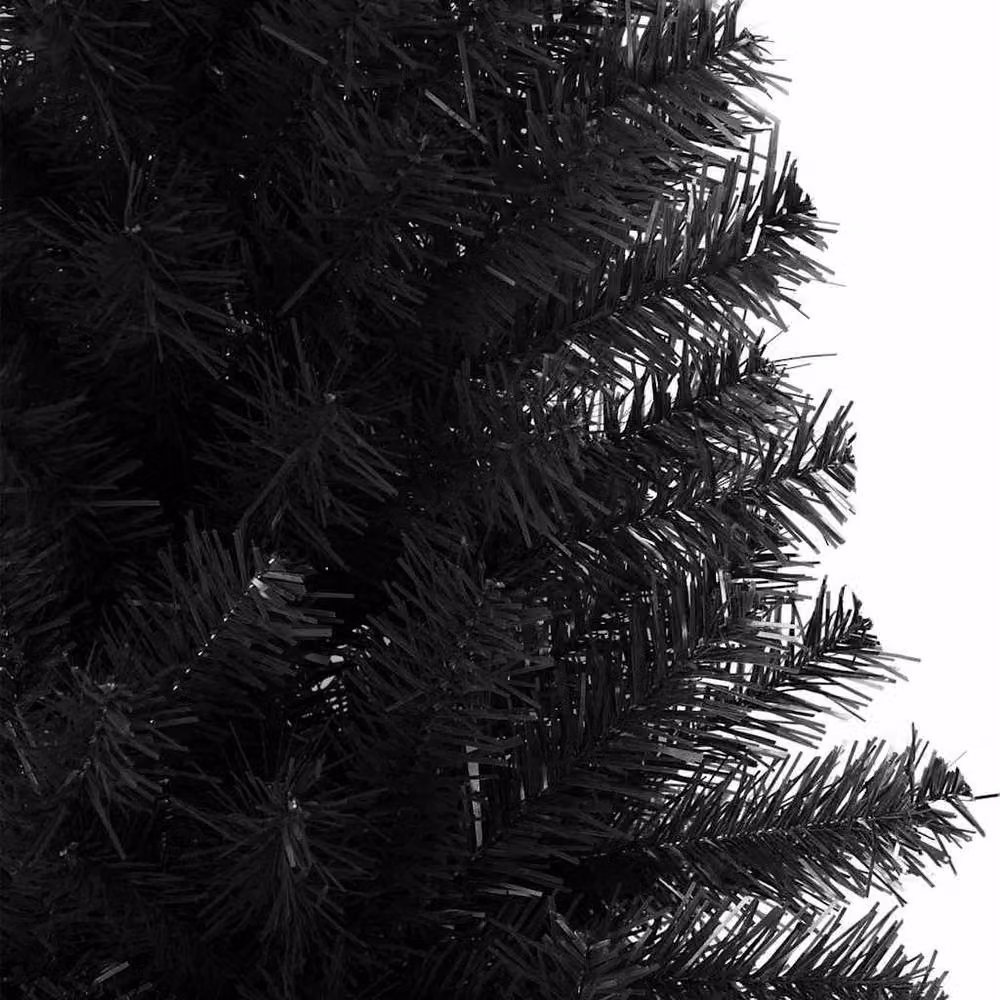 Berkfield Home Lush Christmas Tree with 300 LEDs and Stand, Black, Height: 210 cm – 4