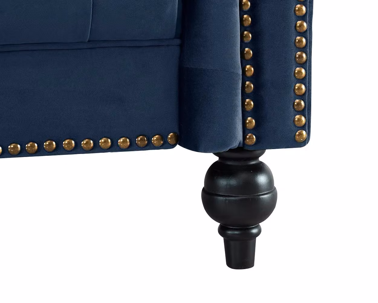 Home Detail Mayfair 3 Seater Chesterfield Velvet Sofa in Blue – 6