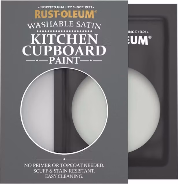 Rust-Oleum Kitchen Cupboard Satin Finish Tester Sachet, Chalk Green, 10ml