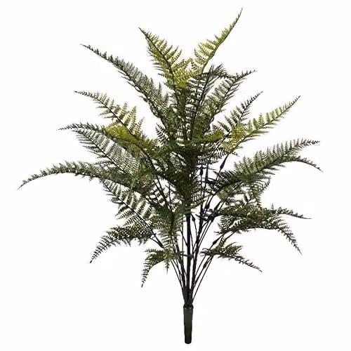 Leaf Green Fire Retardant Artificial Fern Foliage Branch, Height: 78 cm
