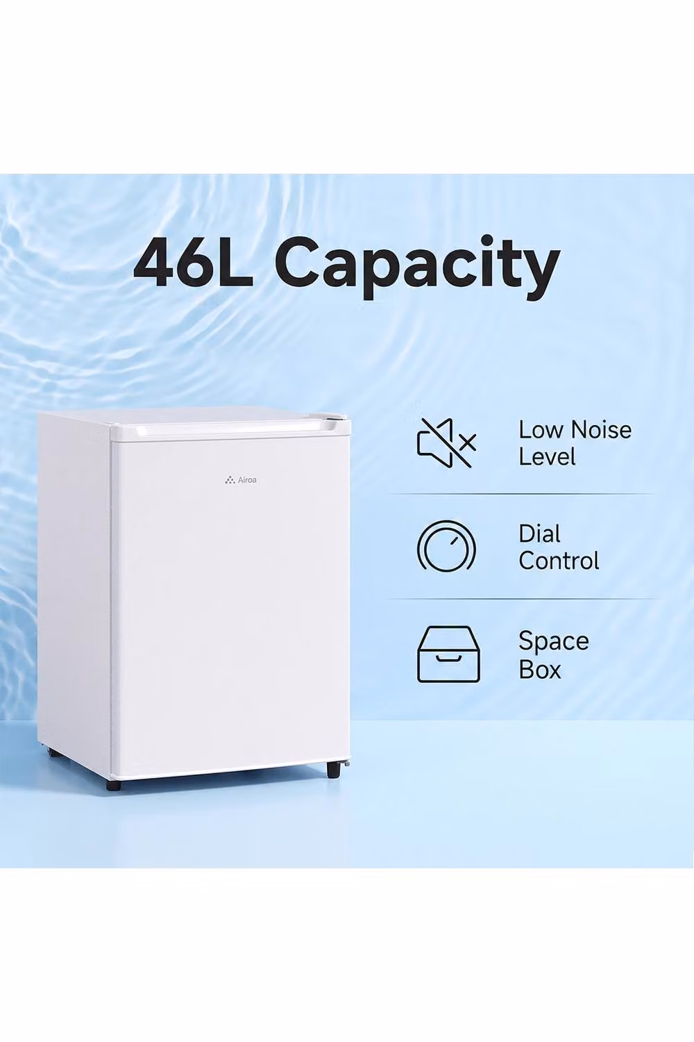 Living and Home 46L Freestanding Upright Freezer in White – 4
