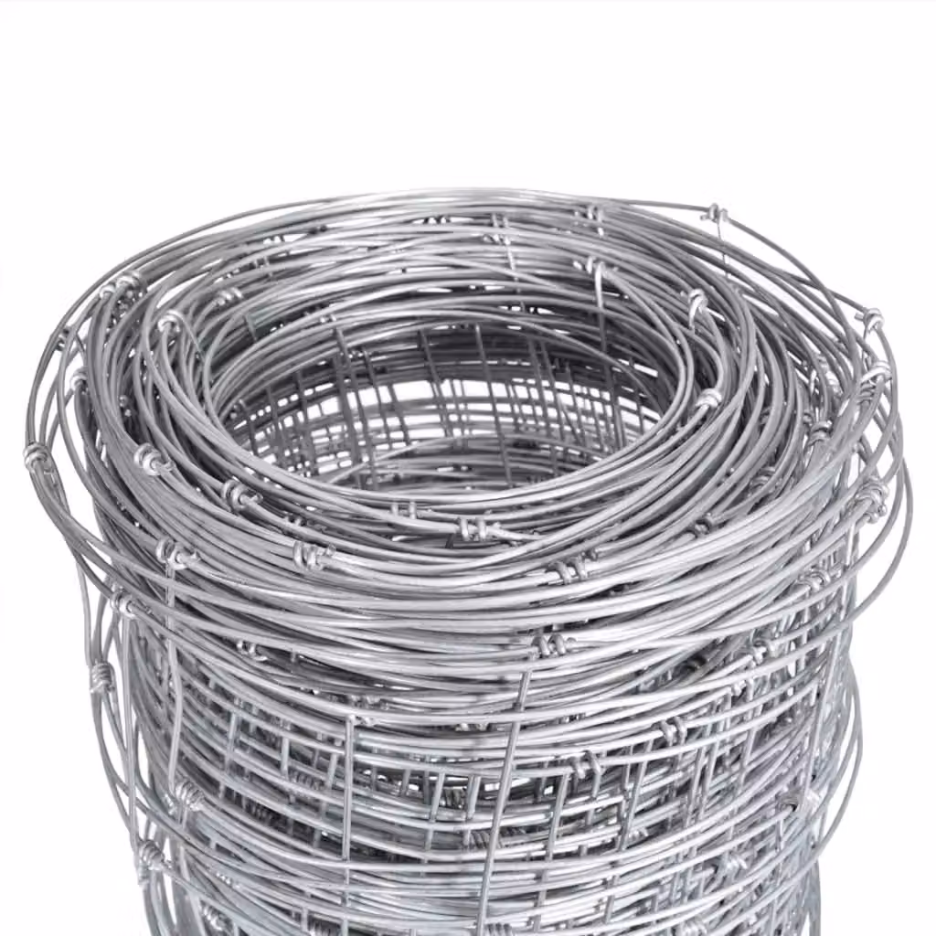 Berkfield Home Garden Galvanised Steel Wire Mesh Fence, Silver, 50 x 1.25 m – 2