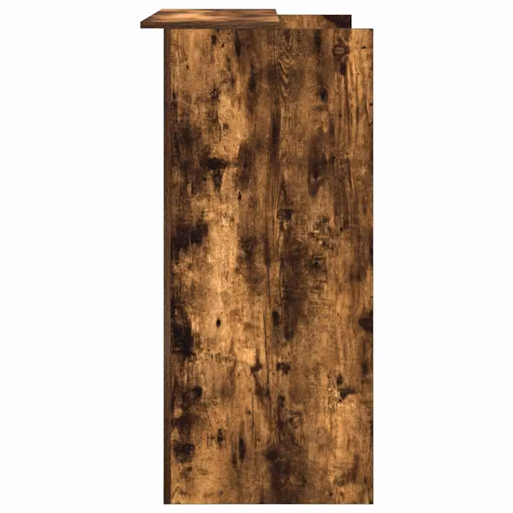 Berkfield Home Smoked Oak Reception Desk in Brown, W/D/H: 100 x 50 x 103.5 cm – 2