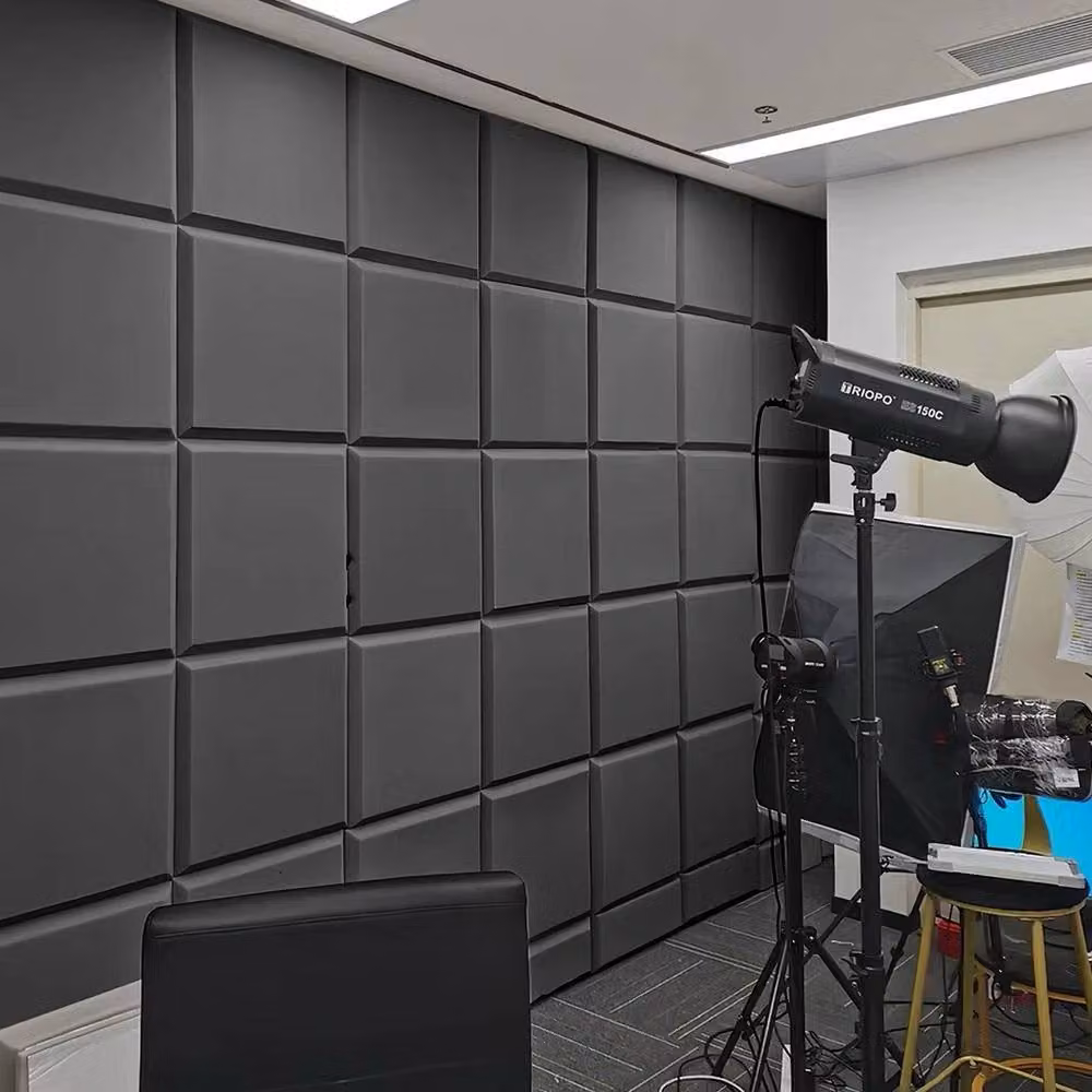 NESTLUNE 12 Piece Grey Foam Acoustic Wall Panel Tiles for Studio – 3