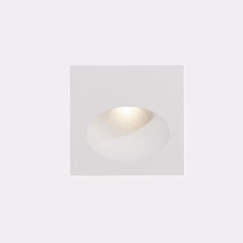 Netlighting LEDS C4 Bat Square Outdoor LED Recessed Wall Light, White, IP65, 2.2W, 3000K Warm White