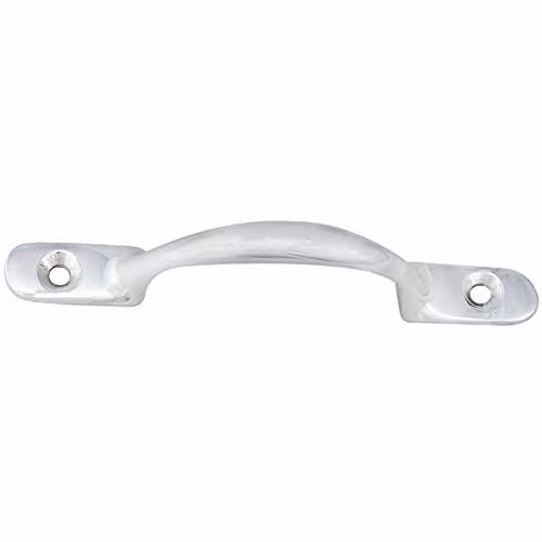 Loops Bow Shaped Sash Window Lift Handle, Polished Chrome, W: 15.8 cm, D: 3 cm