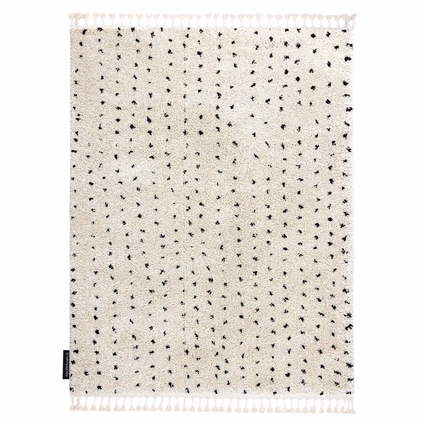 RugsX Berber Geometric Boho Rectangular Rug in Yellow, W: 170 cm, D: 120 cm – 1