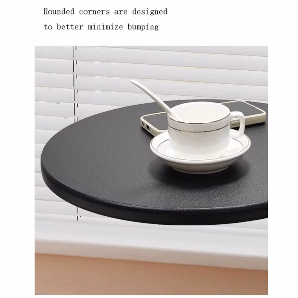 Kelvenix Modern C-Shaped Side Table in Black, W/D/H: 40 x 40 x 60 cm – 5