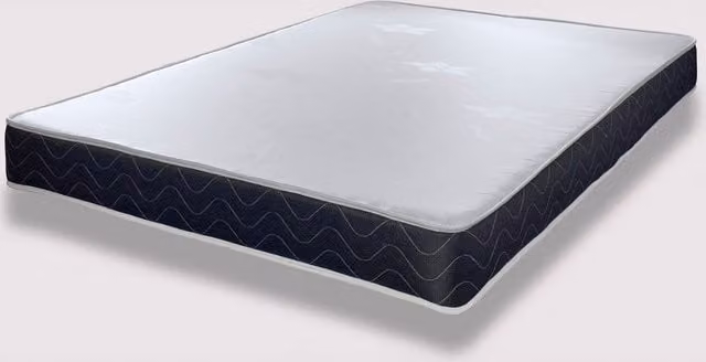 Mars Stress Free Essentials Hybrid Spring Mattress, Off White with Black Border, Small Double, H: 17 cm, W: 120 cm, D: 200 cm