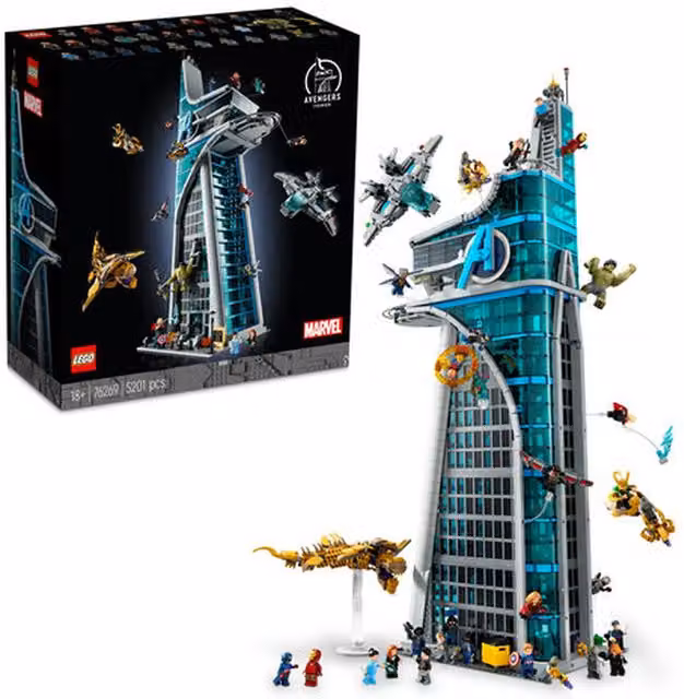 LEGO Marvel 76269 Avengers Tower Super Heroes Building Set in Blue and Multicolour